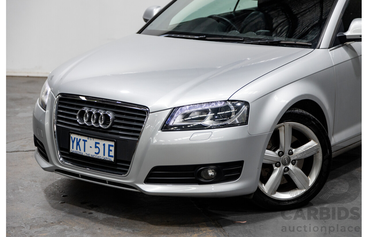 09/2009 Audi A3 2.0 TFSI Ambition 8P 2d Cabriolet Metallic Silver Turbo 2.0L
