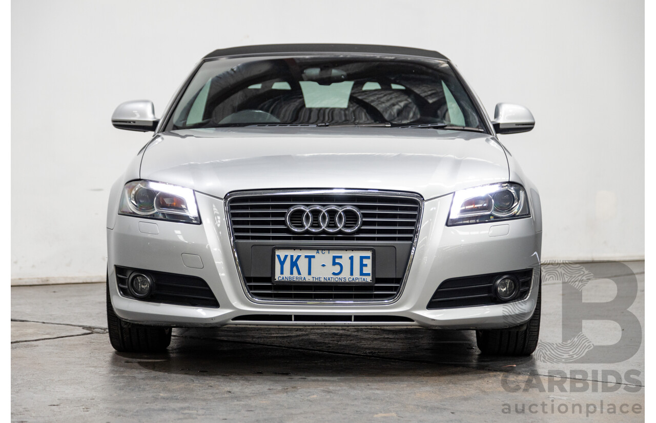 09/2009 Audi A3 2.0 TFSI Ambition 8P 2d Cabriolet Metallic Silver Turbo 2.0L