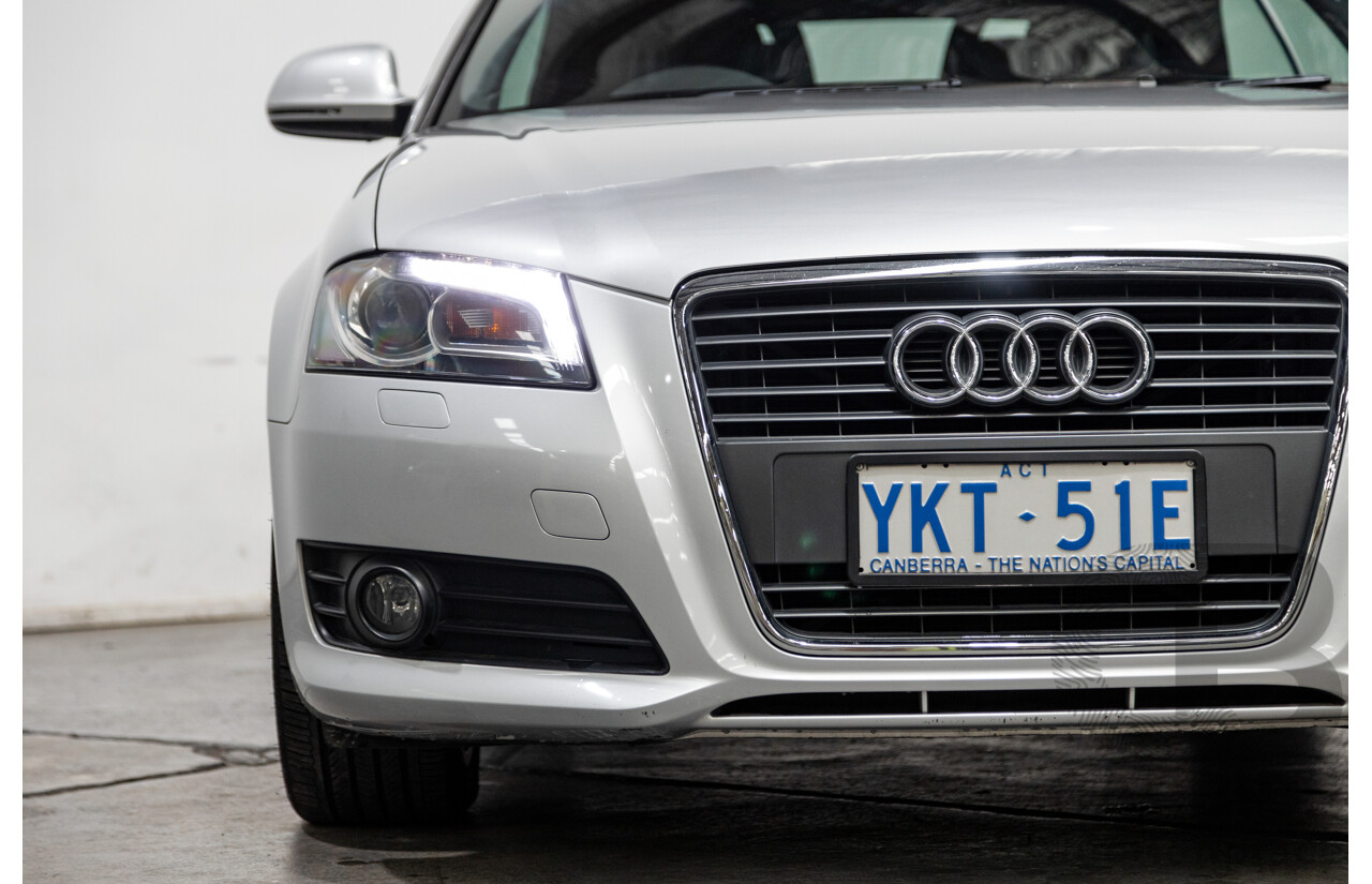 09/2009 Audi A3 2.0 TFSI Ambition 8P 2d Cabriolet Metallic Silver Turbo 2.0L