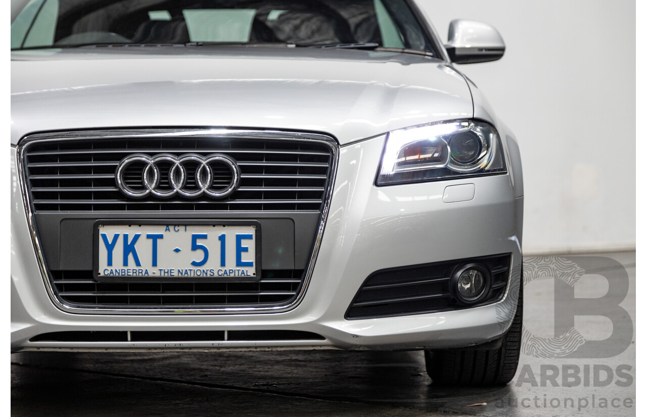 09/2009 Audi A3 2.0 TFSI Ambition 8P 2d Cabriolet Metallic Silver Turbo 2.0L