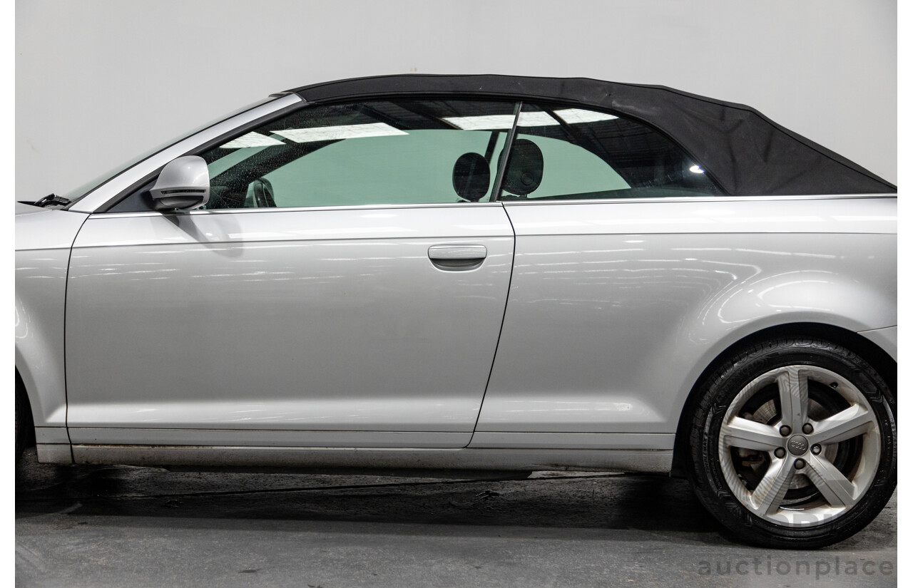 09/2009 Audi A3 2.0 TFSI Ambition 8P 2d Cabriolet Metallic Silver Turbo 2.0L