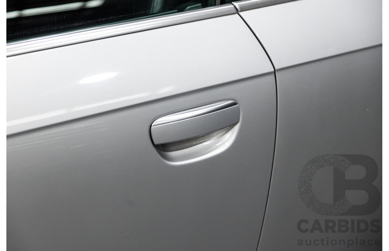 09/2009 Audi A3 2.0 TFSI Ambition 8P 2d Cabriolet Metallic Silver Turbo 2.0L