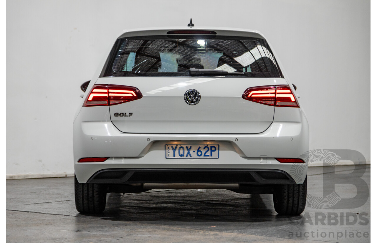5/2018 Volkswagen Golf 110TSI Trendline MK7.5 AU MY18 5d Hatchback White Turbo 1.4L