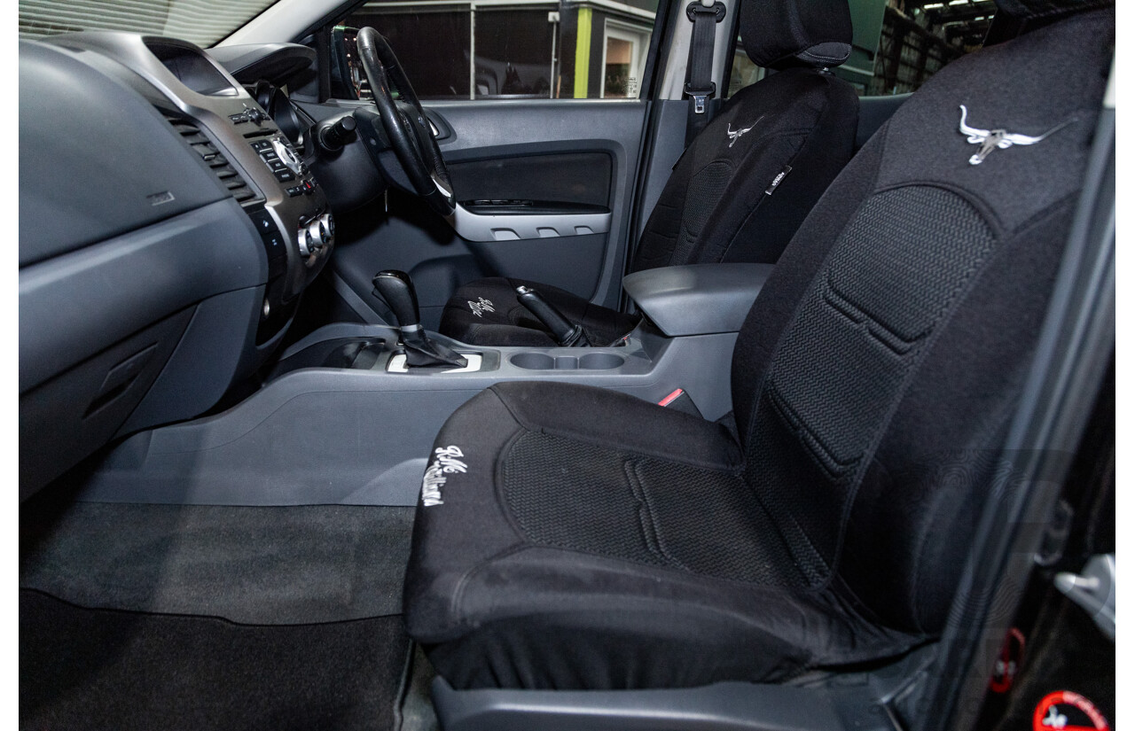 6/2013 Ford Ranger XLT 3.2 (4x4) PX 4d Dual Cab Utility Black Turbo Diesel 3.2L