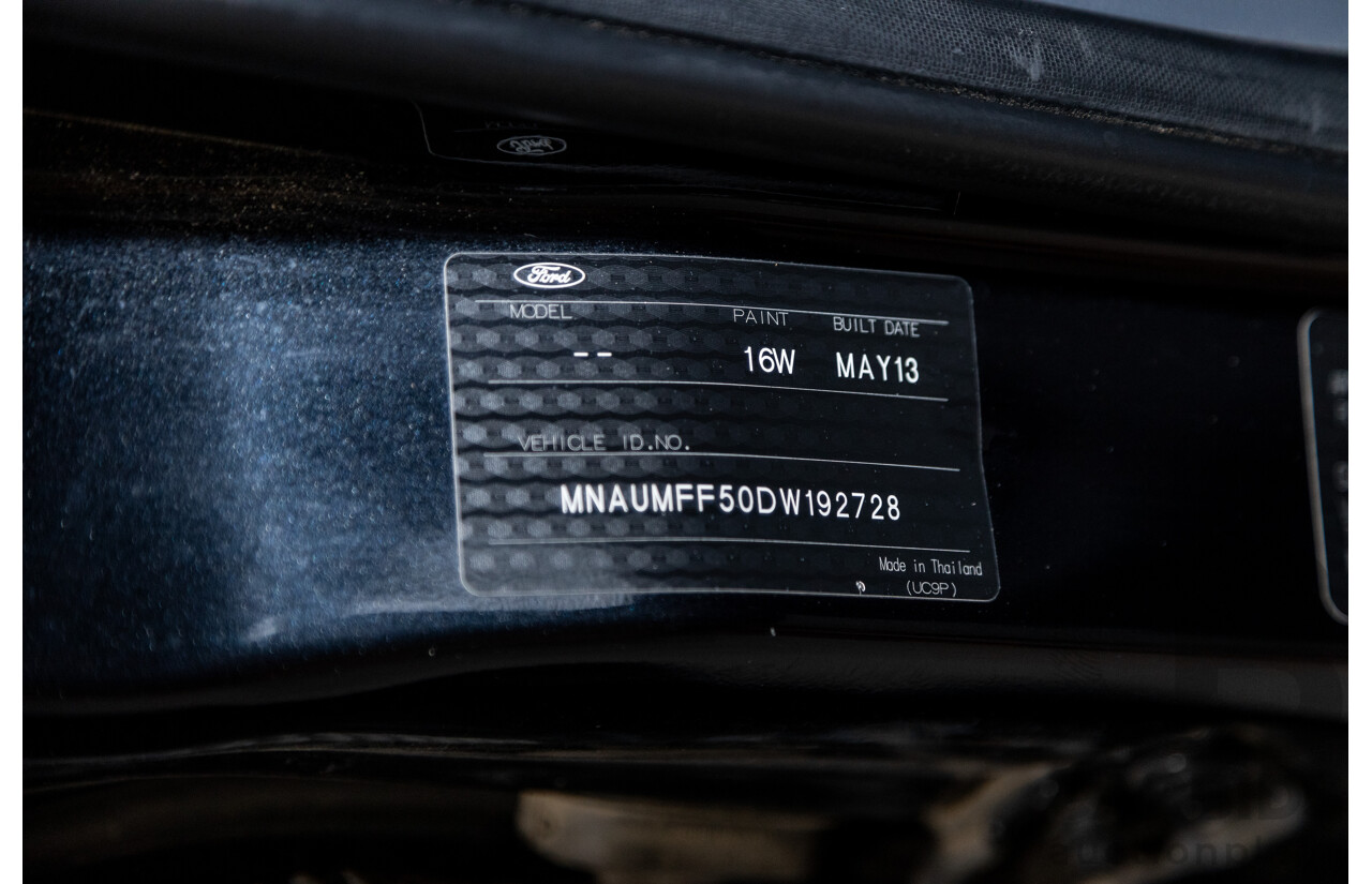 6/2013 Ford Ranger XLT 3.2 (4x4) PX 4d Dual Cab Utility Black Turbo Diesel 3.2L