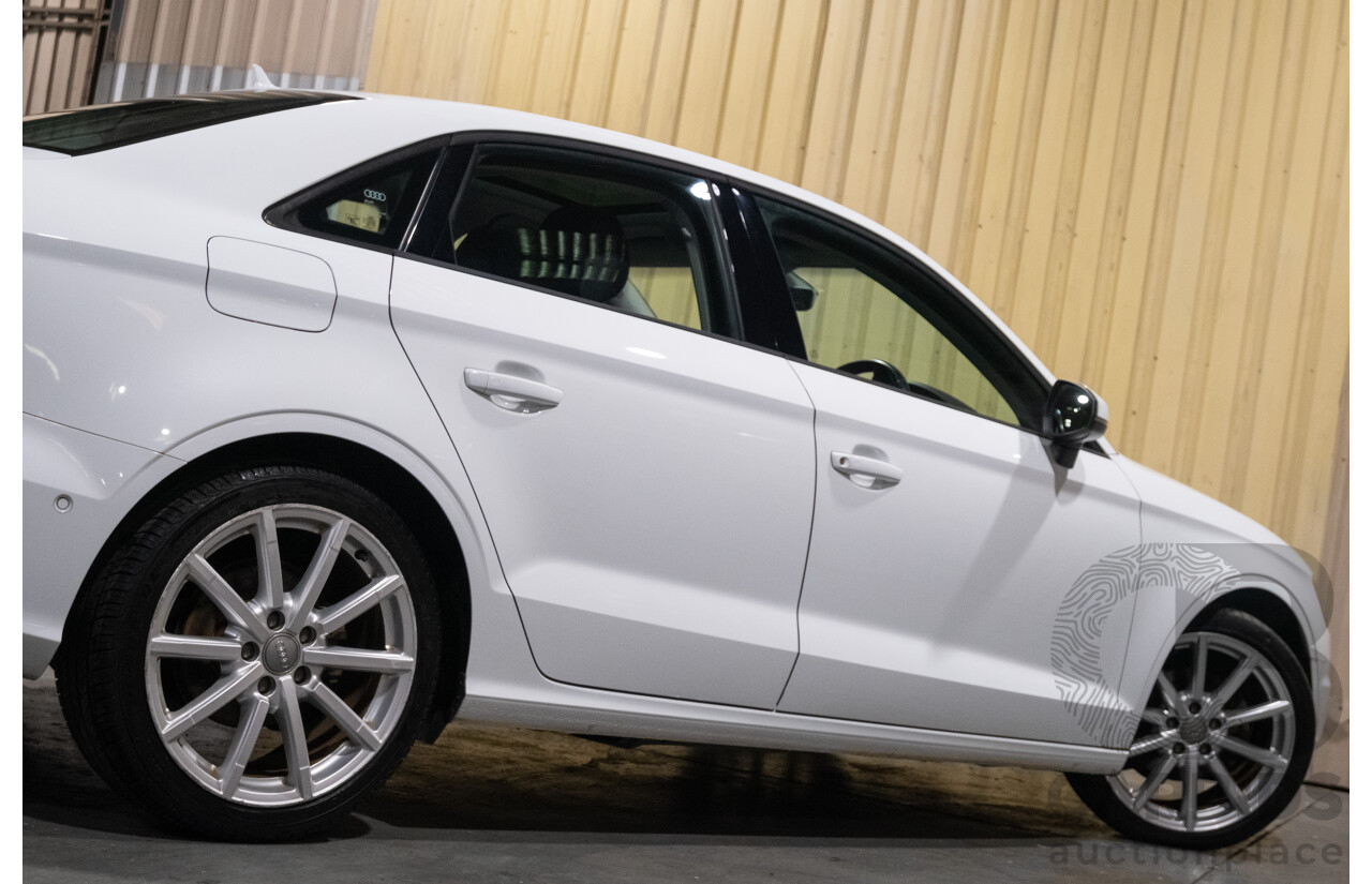 1/2016 Audi A3 1.4 TFSI Attraction 8V MY16 5d Sedan White Turbo 1.4L