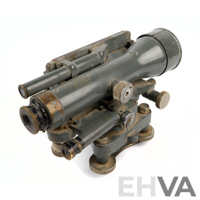 Vintage Cooke Troughton & Simms Ltd Surveyors Scope in Cast Alloy Case, Made in England