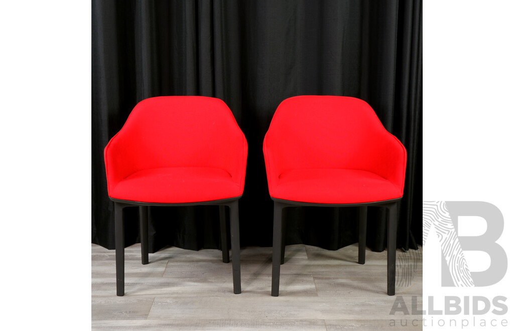 Pair of Softshell Chairs by Ronan & Erwan Bouroullec for Vitra