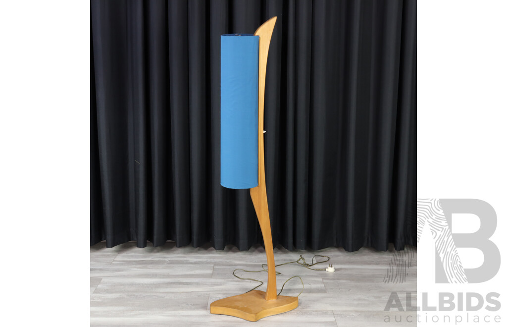 Mid Century Maple Floor Lamp by Apollo Furnishings