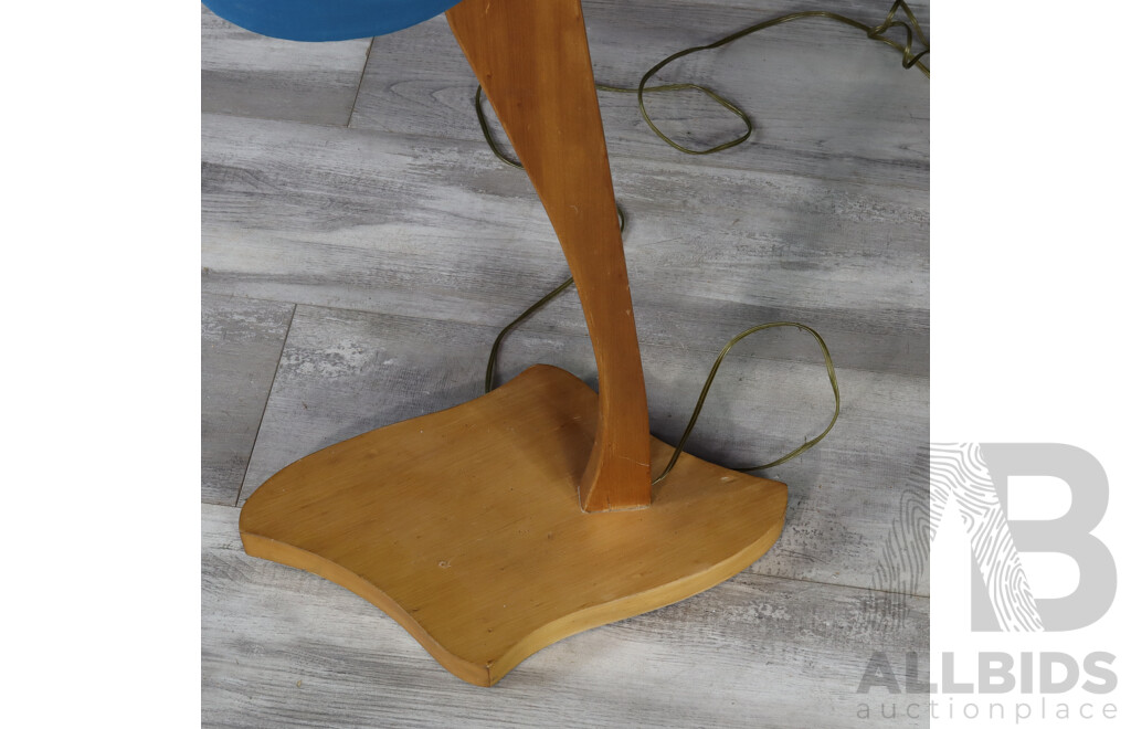 Mid Century Maple Floor Lamp by Apollo Furnishings