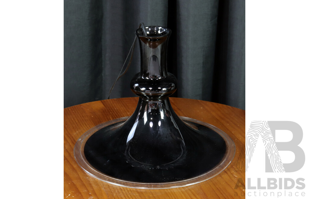 Holmegaard Black Glass Pendant Light