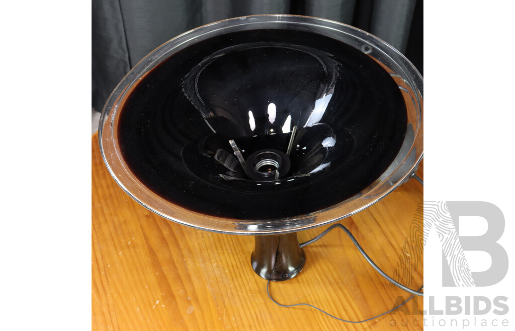 Holmegaard Black Glass Pendant Light