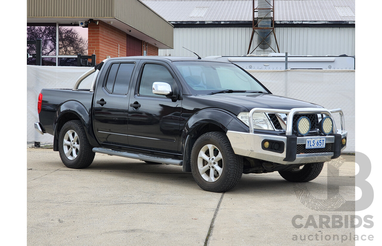 07/2010 Nissan Navara ST-X 4x4 D40 Dual Cab P/Up Black 2.5L