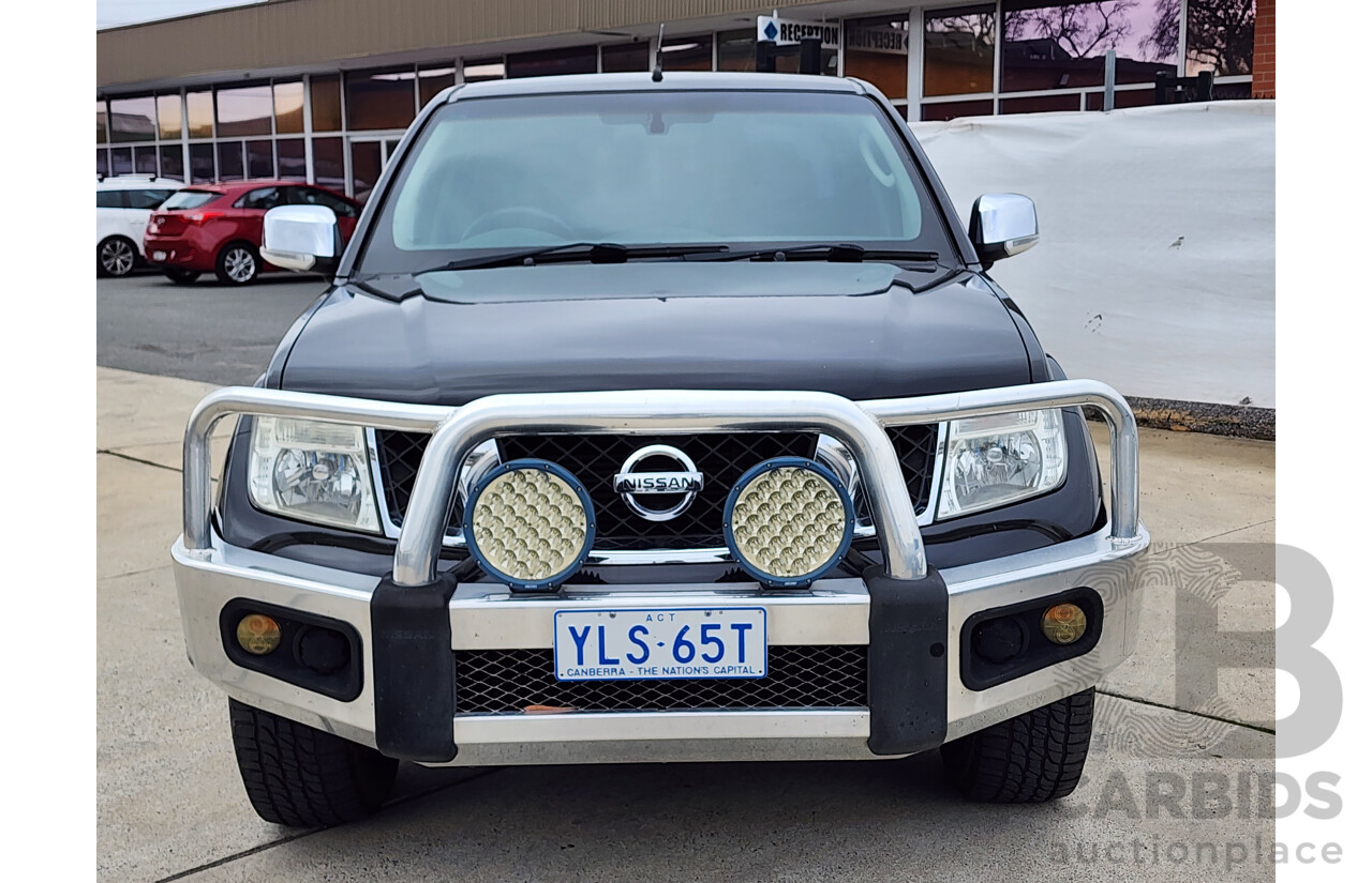 07/2010 Nissan Navara ST-X 4x4 D40 Dual Cab P/Up Black 2.5L