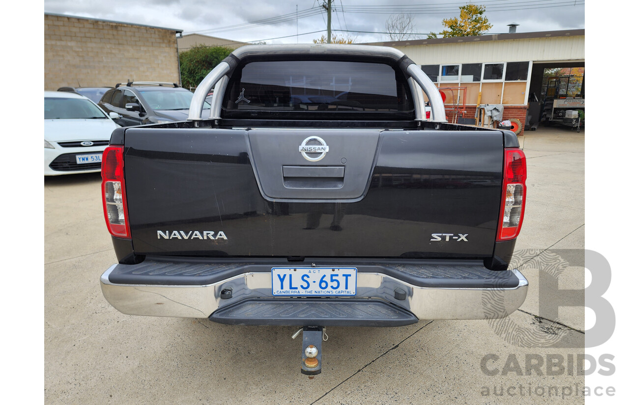 07/2010 Nissan Navara ST-X 4x4 D40 Dual Cab P/Up Black 2.5L