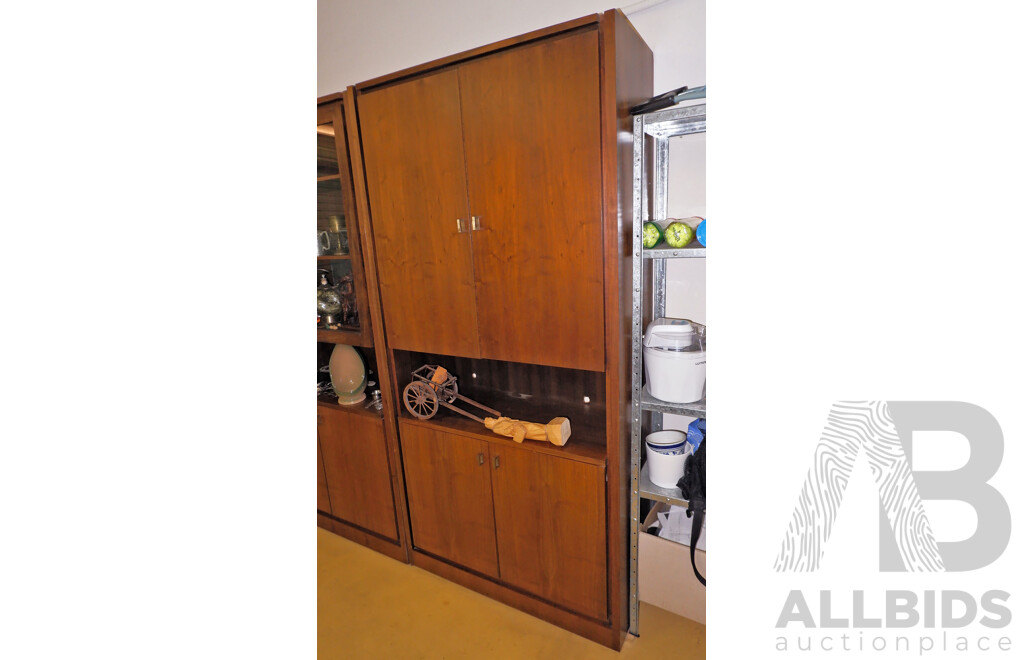 Two Vintage Wall Units, (2)