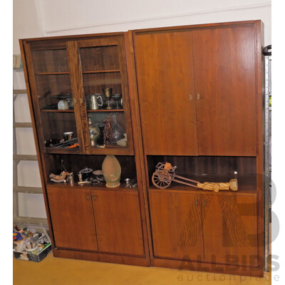 Two Vintage Wall Units, (2)