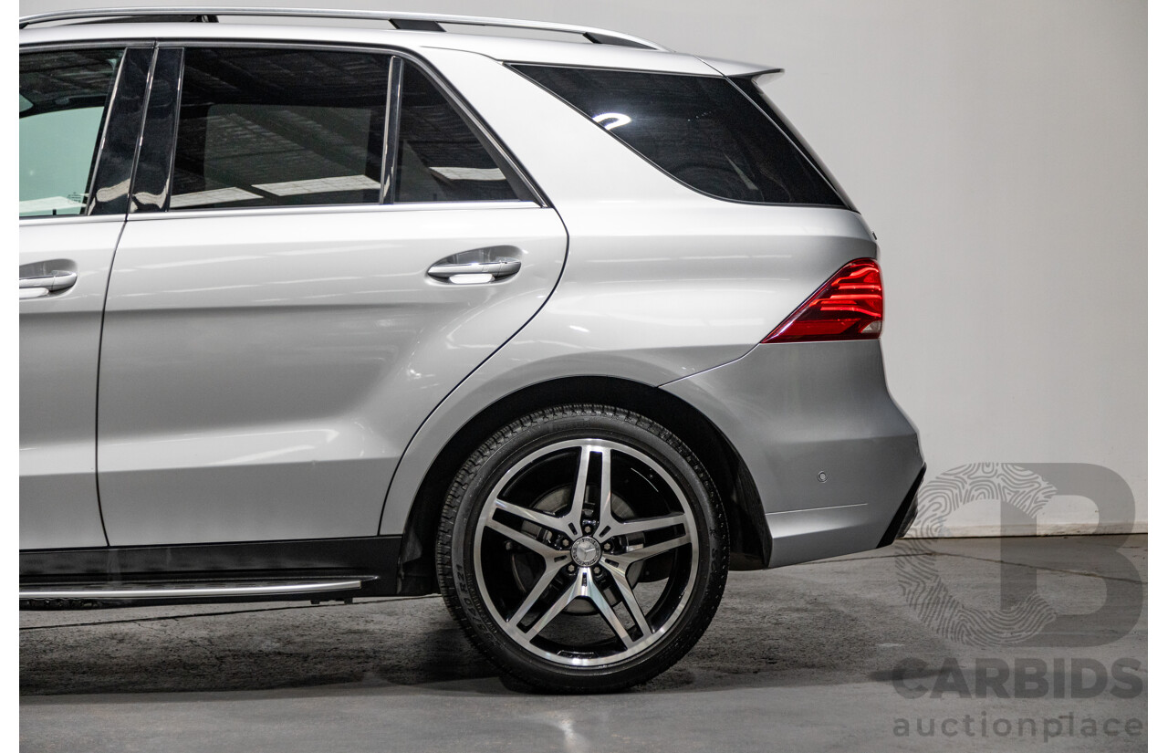 9/2015 Mercedes Benz GLE 250d (AWD) 166 AMG Package 4d Wagon Iridium Silver Metallic Turbo Diesel 2.1L