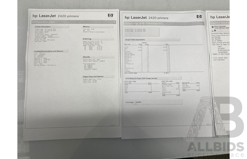 HP (LJ2420) LaserJet Printer