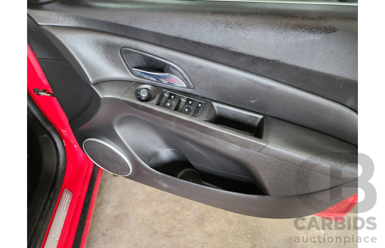11/2014 Holden Cruze Z-SERIES FWD JH MY14 4D Sedan Red 1.8L