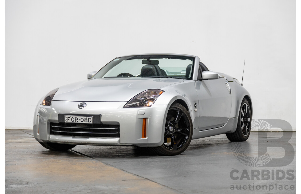 6/2009 Nissan 350z Roadster Track Edition Z33 MY07 2d Convertible Metallic Silver V6 3.5L