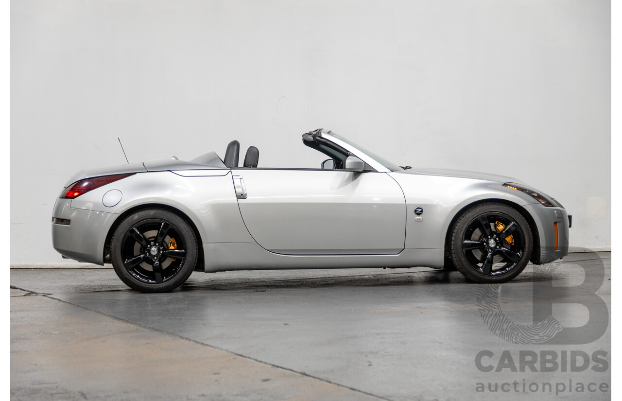 6/2009 Nissan 350z Roadster Track Edition Z33 MY07 2d Convertible Metallic Silver V6 3.5L