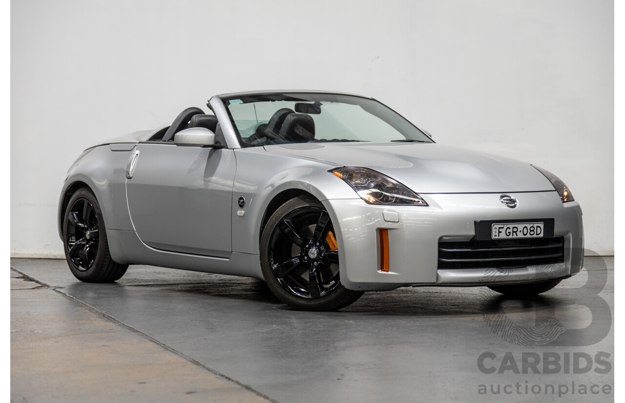 6/2009 Nissan 350z Roadster Track Edition Z33 MY07 2d Convertible Metallic Silver V6 3.5L