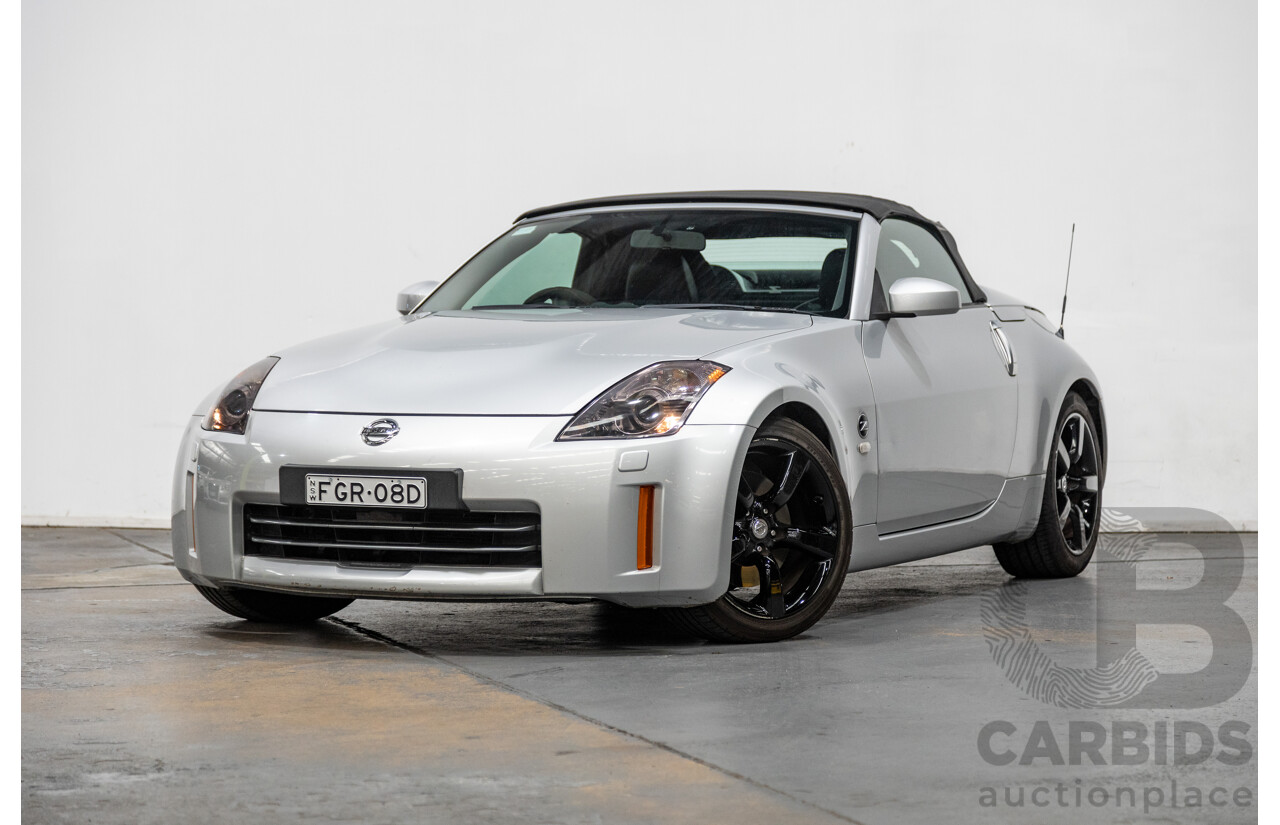 6/2009 Nissan 350z Roadster Track Edition Z33 MY07 2d Convertible Metallic Silver V6 3.5L