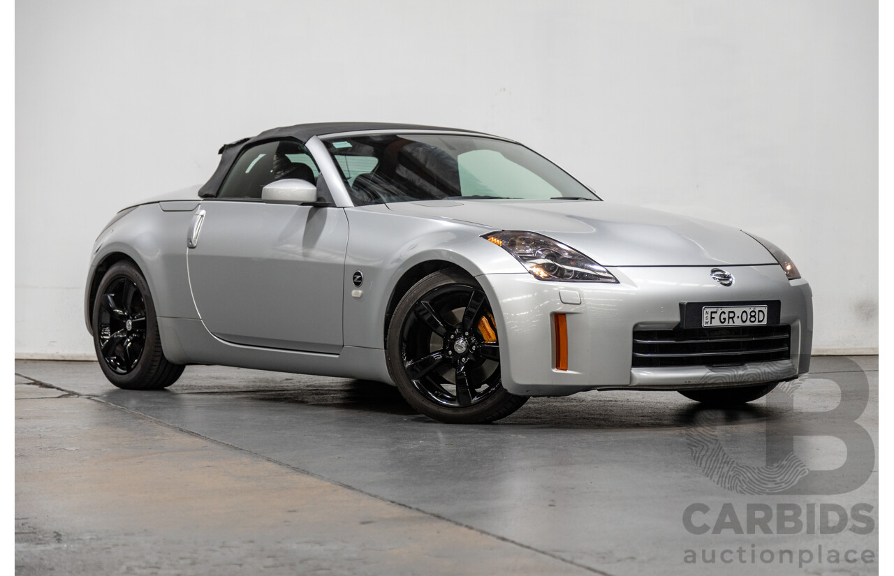 6/2009 Nissan 350z Roadster Track Edition Z33 MY07 2d Convertible Metallic Silver V6 3.5L