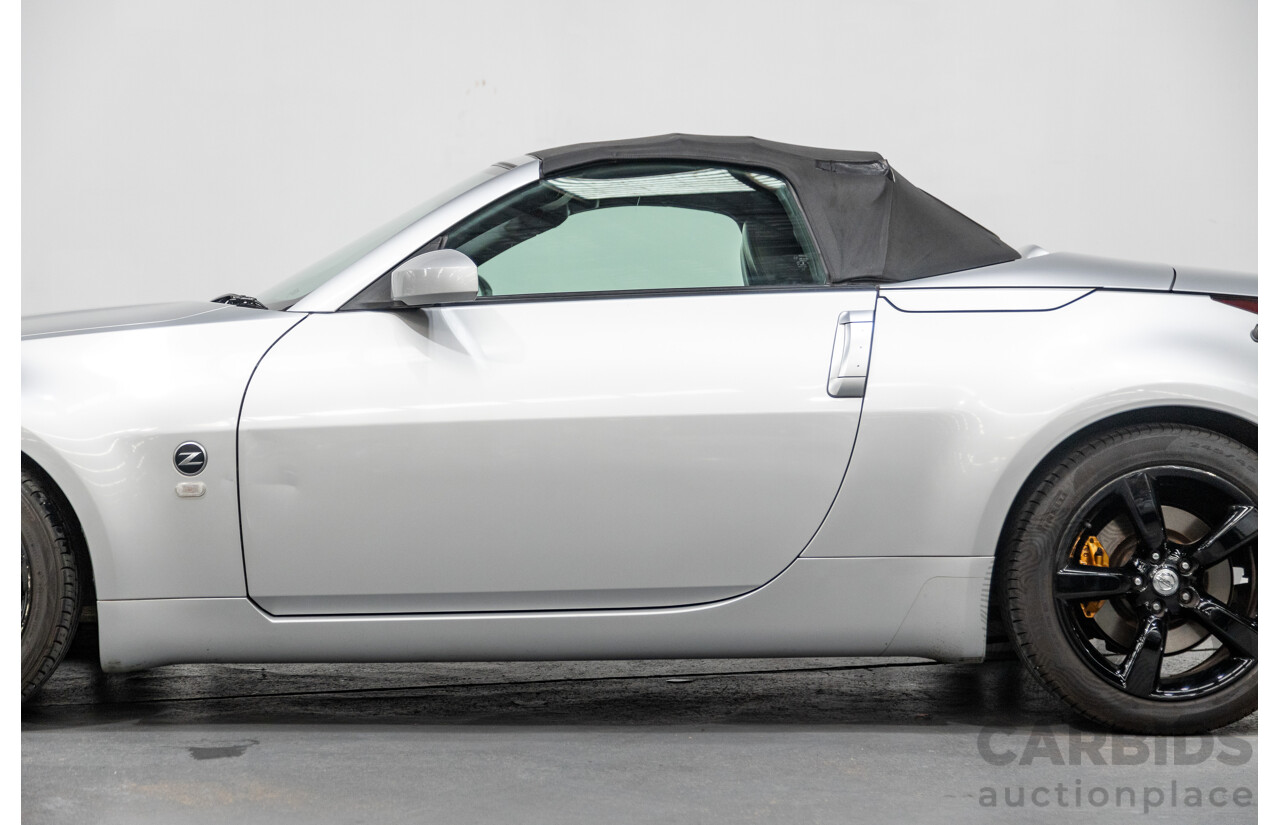 6/2009 Nissan 350z Roadster Track Edition Z33 MY07 2d Convertible Metallic Silver V6 3.5L