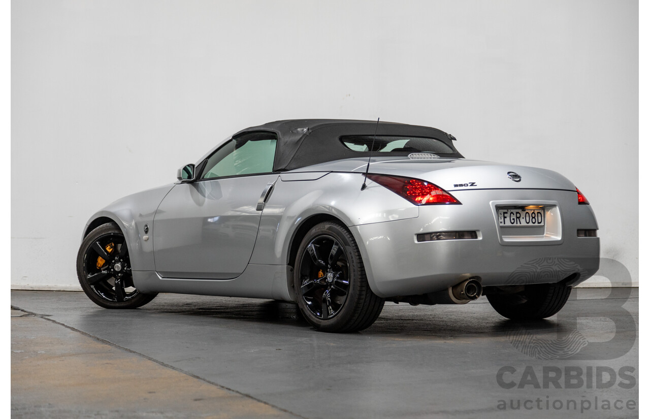 6/2009 Nissan 350z Roadster Track Edition Z33 MY07 2d Convertible Metallic Silver V6 3.5L