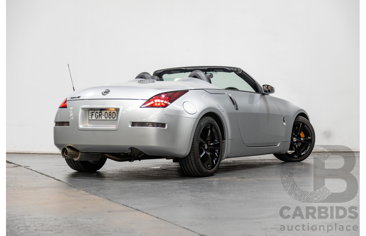 6/2009 Nissan 350z Roadster Track Edition Z33 MY07 2d Convertible Metallic Silver V6 3.5L