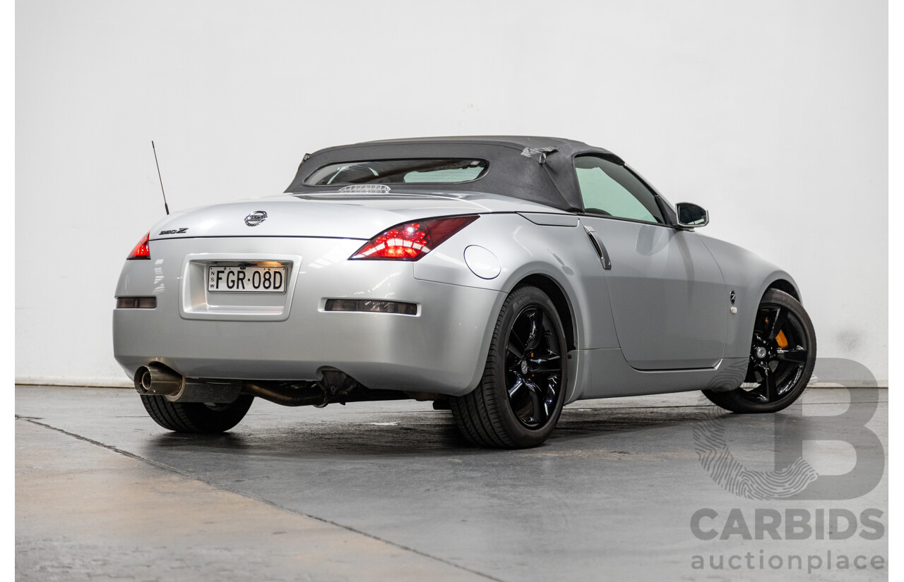 6/2009 Nissan 350z Roadster Track Edition Z33 MY07 2d Convertible Metallic Silver V6 3.5L