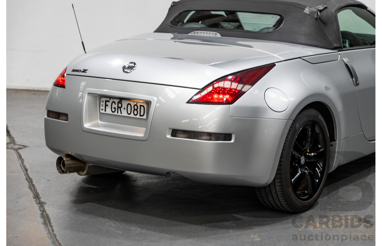 6/2009 Nissan 350z Roadster Track Edition Z33 MY07 2d Convertible Metallic Silver V6 3.5L