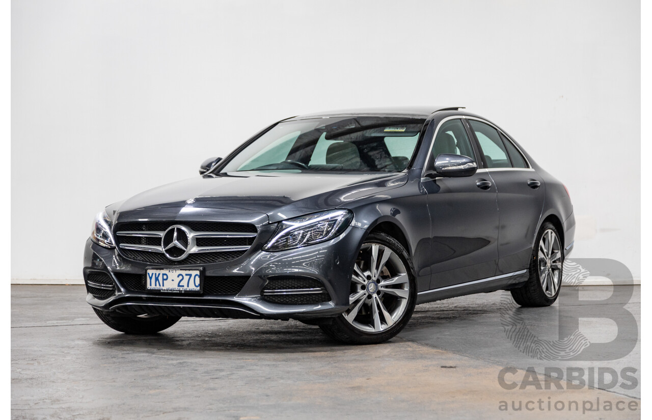 8/2014 Mercedes Benz C200 W205 4d Sedan Tenorite Grey Metallic Turbo 2.0L