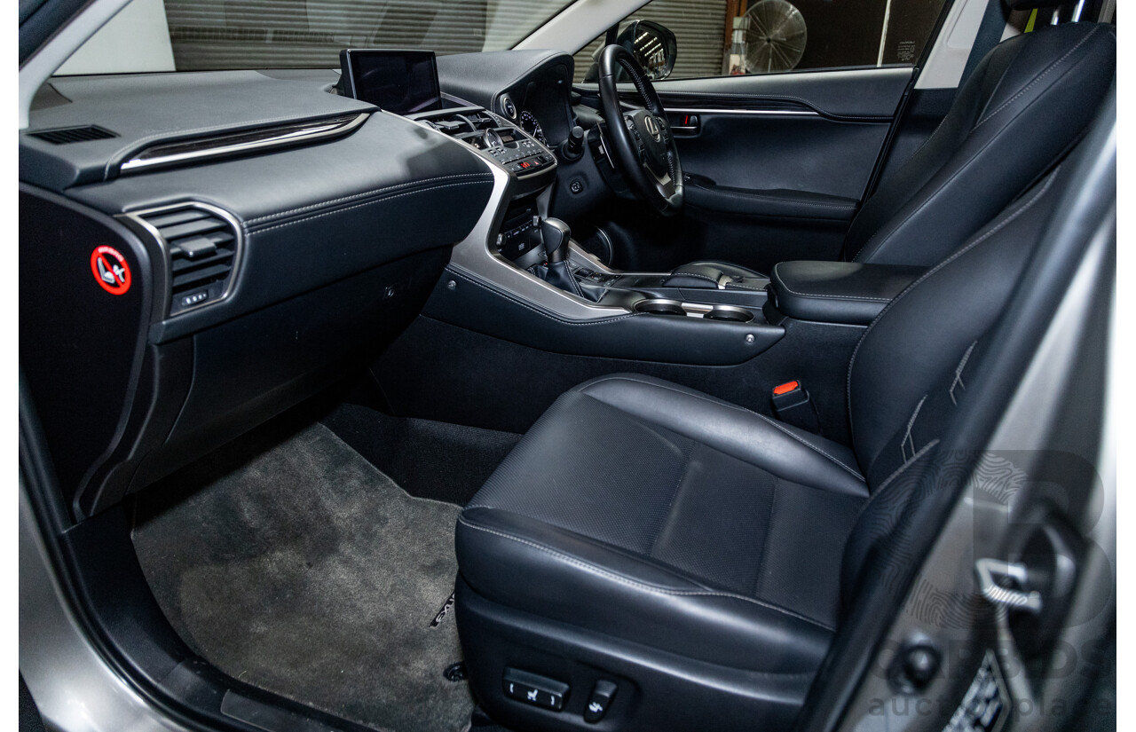 05/2020 Lexus NX300h Sports Luxury Hybrid (AWD) AYZ15R MY20 4d Wagon Titanium Metallic Grey 2.5L / 105kw Hybrid