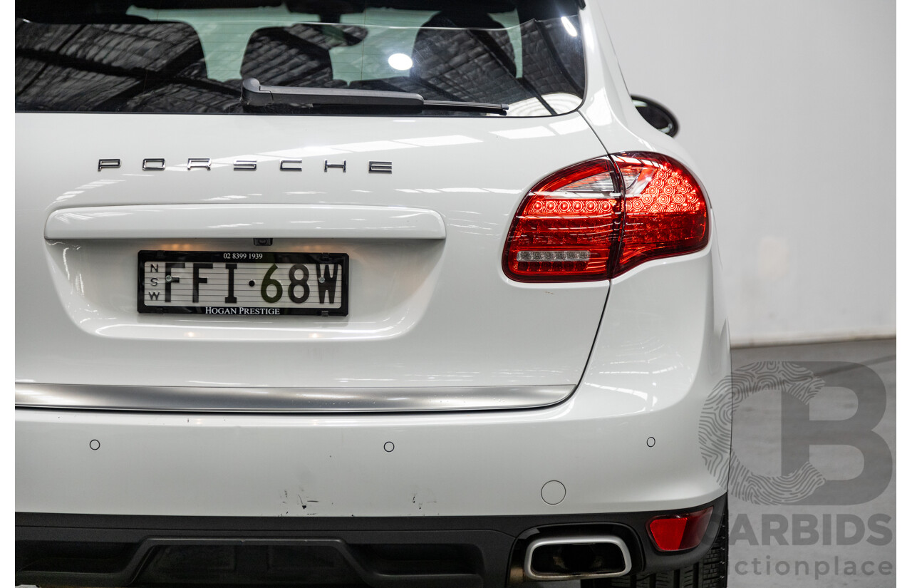 7/2012 Porsche Cayenne Diesel Series 2 (AWD) 92A MY12 4d Wagon White Turbo Diesel V6 3.0L