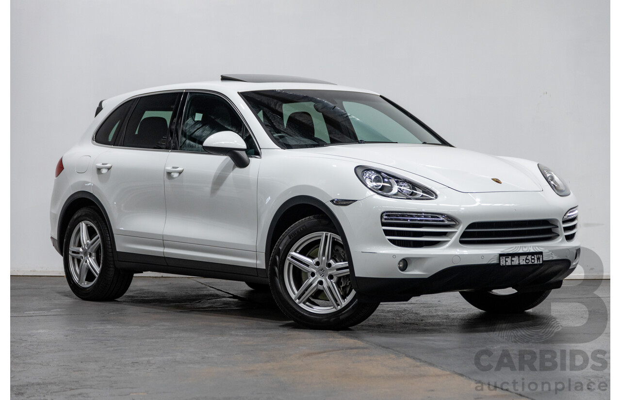 7/2012 Porsche Cayenne Diesel Series 2 (AWD) 92A MY12 4d Wagon White Turbo Diesel V6 3.0L