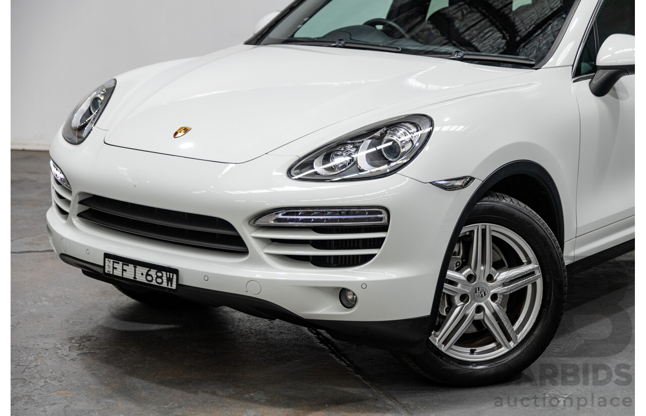 7/2012 Porsche Cayenne Diesel Series 2 (AWD) 92A MY12 4d Wagon White Turbo Diesel V6 3.0L