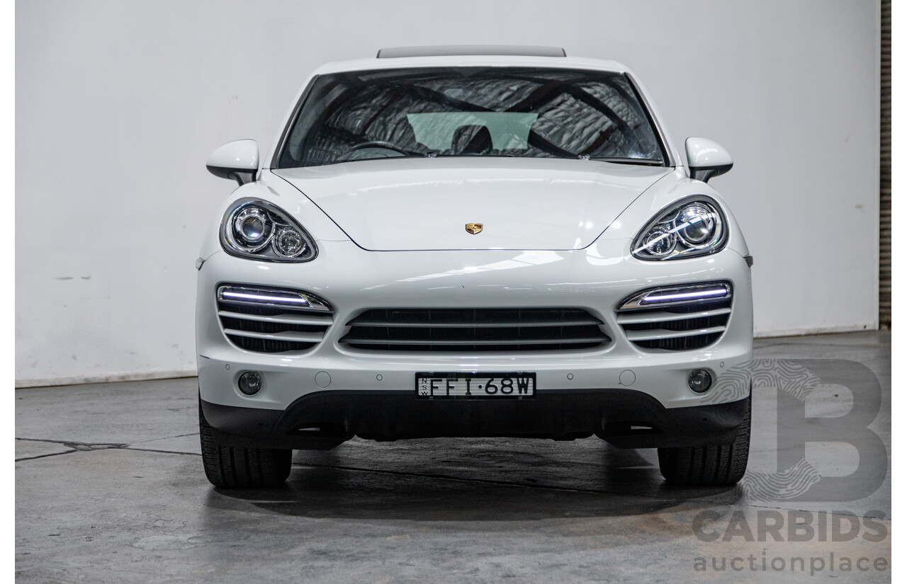 7/2012 Porsche Cayenne Diesel Series 2 (AWD) 92A MY12 4d Wagon White Turbo Diesel V6 3.0L