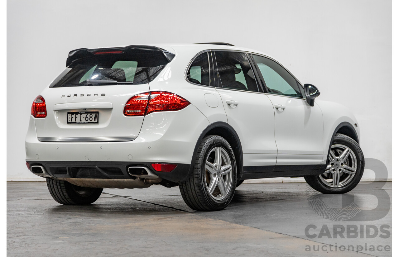 7/2012 Porsche Cayenne Diesel Series 2 (AWD) 92A MY12 4d Wagon White Turbo Diesel V6 3.0L