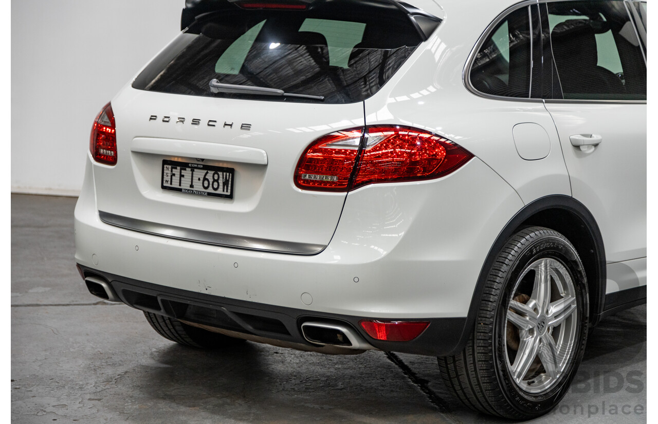 7/2012 Porsche Cayenne Diesel Series 2 (AWD) 92A MY12 4d Wagon White Turbo Diesel V6 3.0L