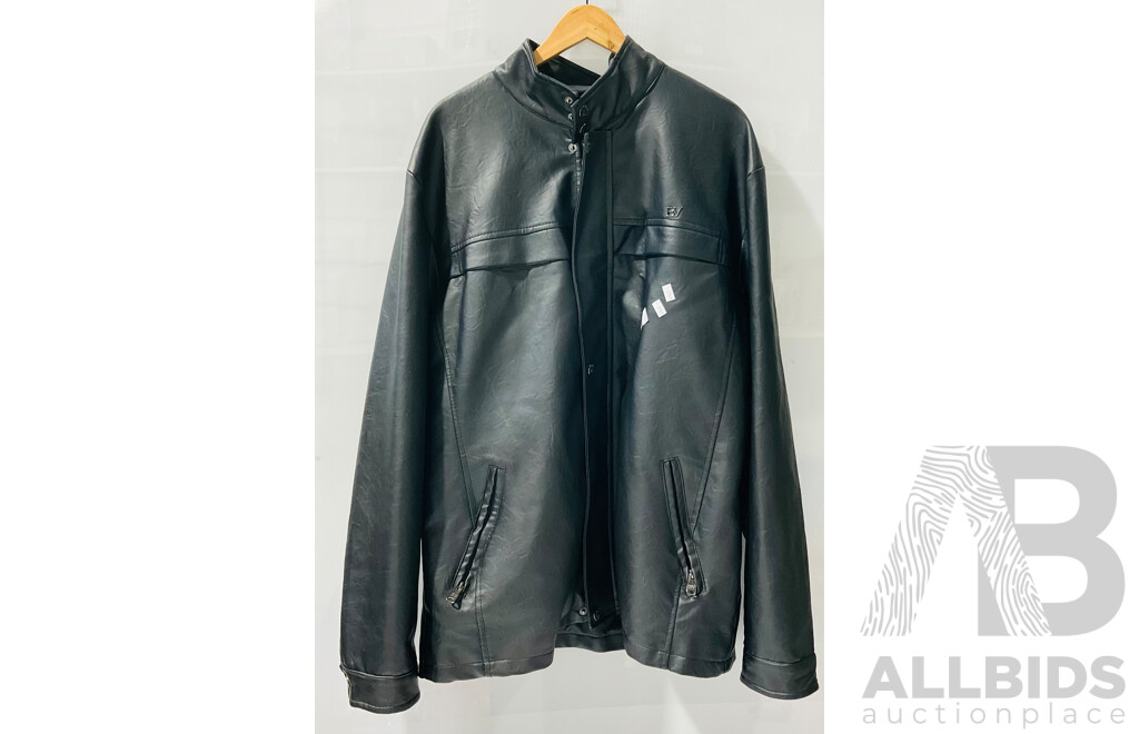 Italian Made Fully Lined BV Clothing Leather Jacket - Size XXXL