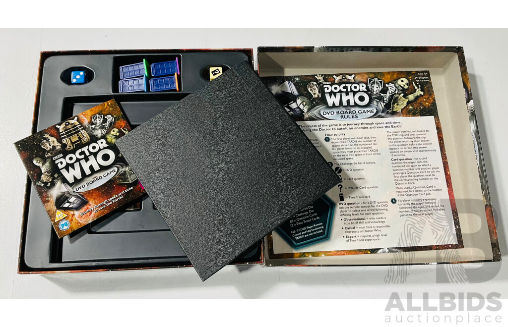 Trio of Doctor Who Themed Board Games Including Risk - the Dalek Invasion of Earth, Monopoly 50th Anniversary Collector’s Edition and Doctor Who DVD Board Game