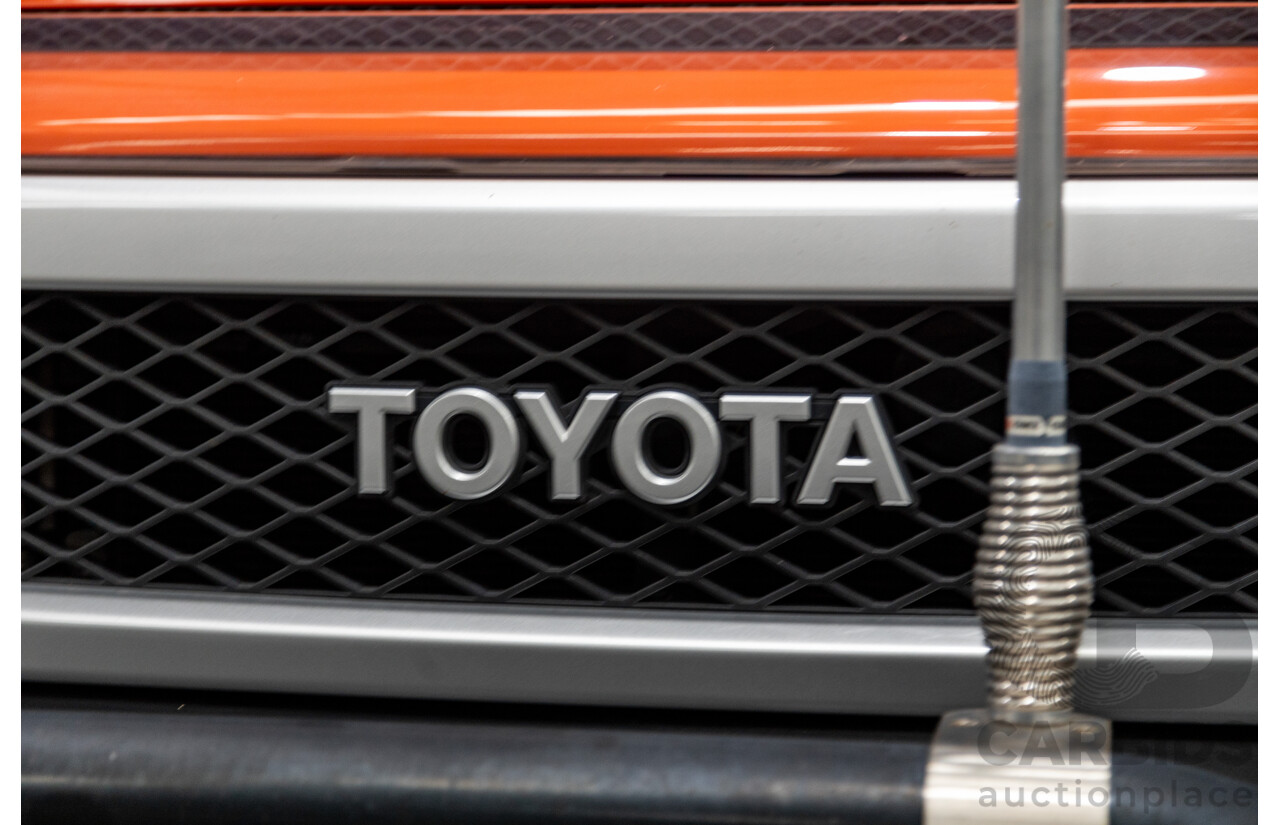 12/2012 Toyota Fj Cruiser (4x4) GSJ15R 4d Wagon Orange Clay V6 4.0L