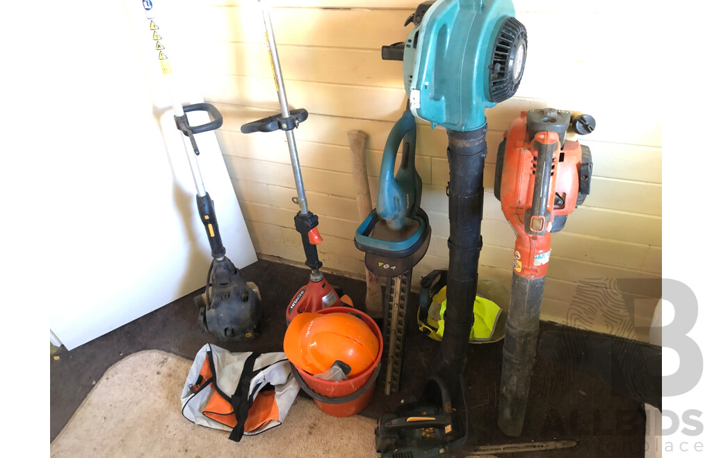 Electric and Petrol Power Tools and Hand Tools - Lot of Seven