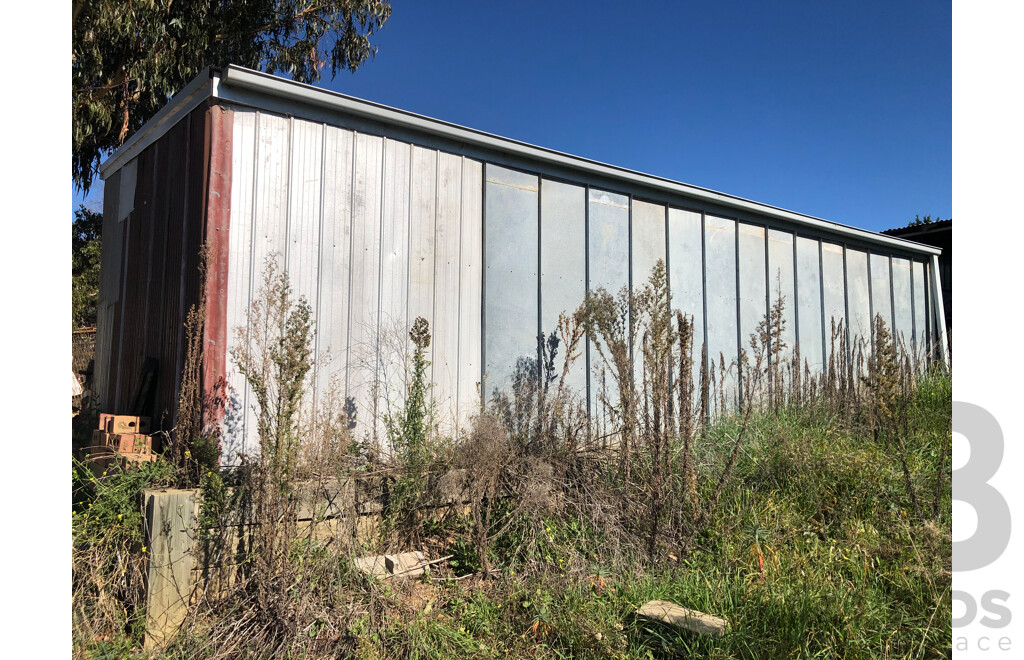 Open Front Steel Framed Shed