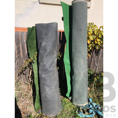 Two Rolls of Artificial Turf