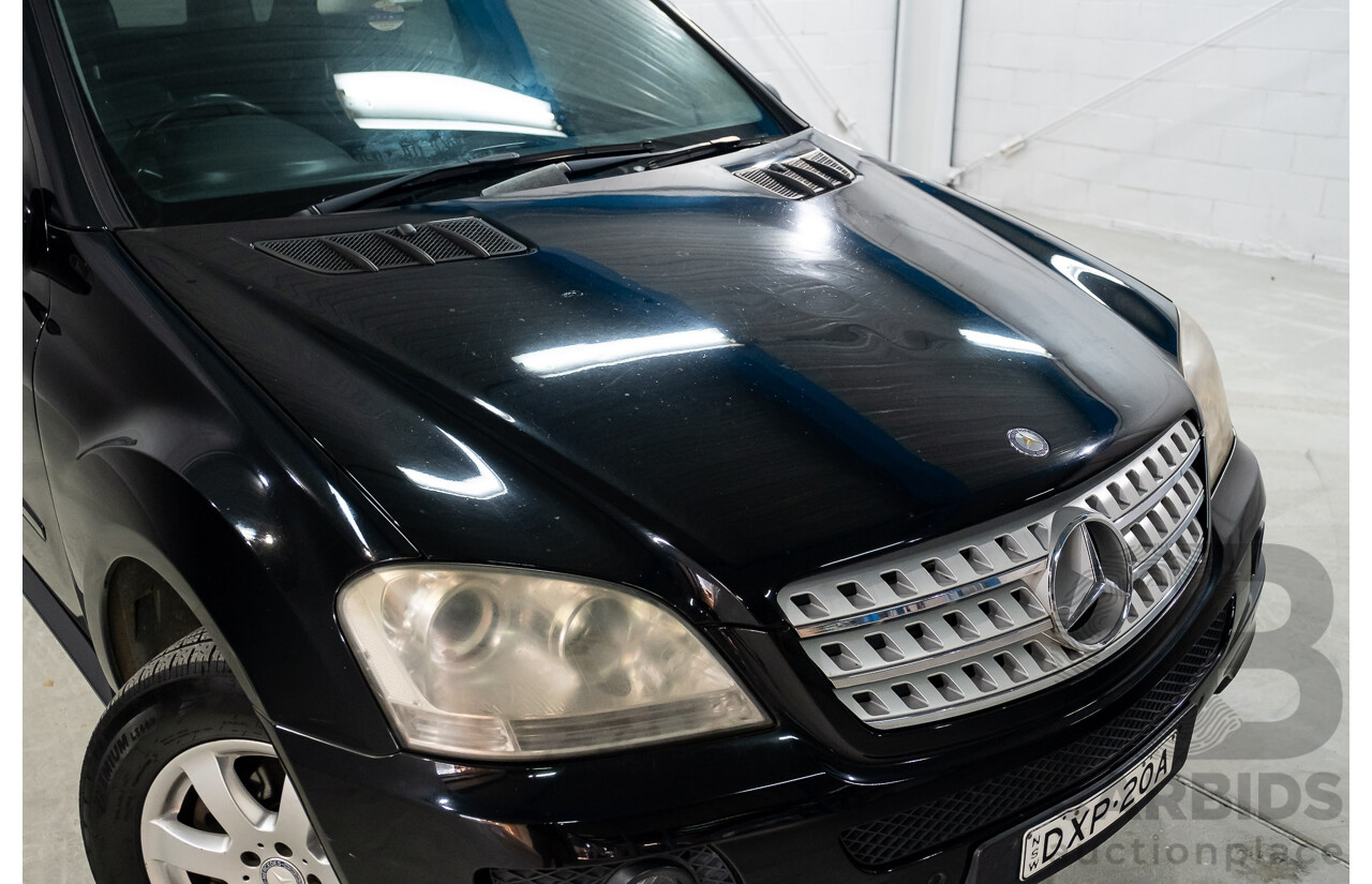 11/2007 Mercedes Benz ML280 CDI (4x4) W164 4d Wagon Black Turbo Diesel 3.0L