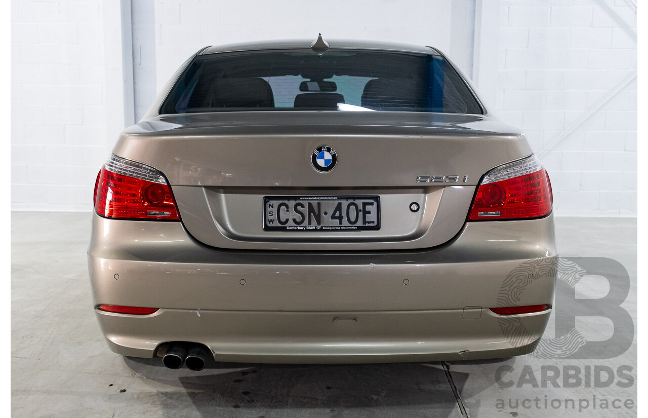 7/2008 BMW 523i E60 MY09 4d Sedan Bronze 2.5L